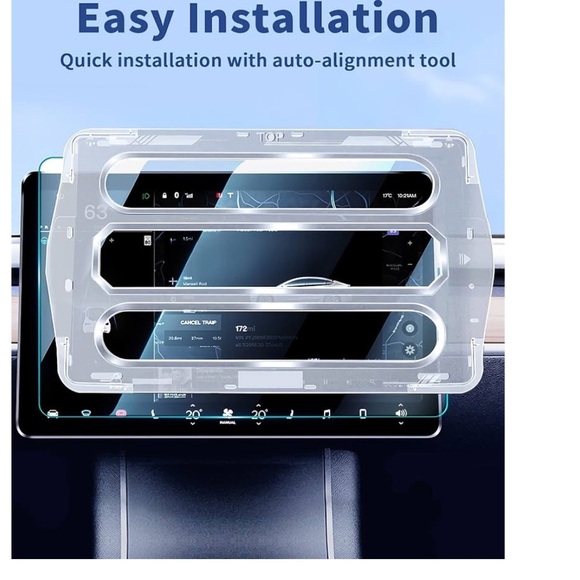 Corefyco Tempered Glass Screen Protector for Tesla Model 3/Y - Picture 7 of 11